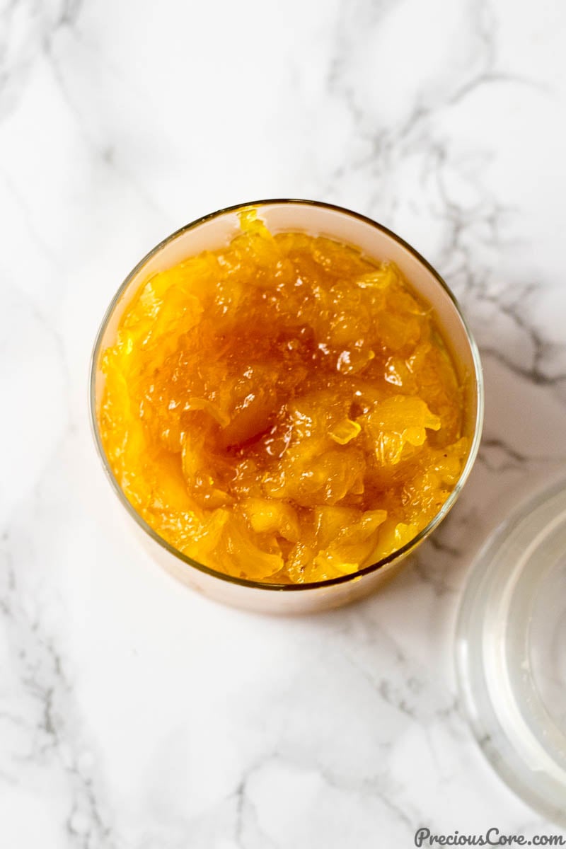 Homemade Pineapple Jam in a jar