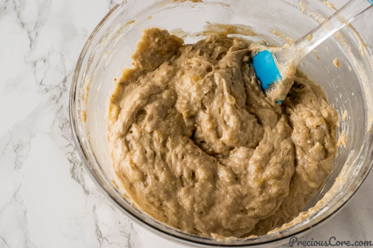 Batter for Easy Moist Banana Bread Recipe