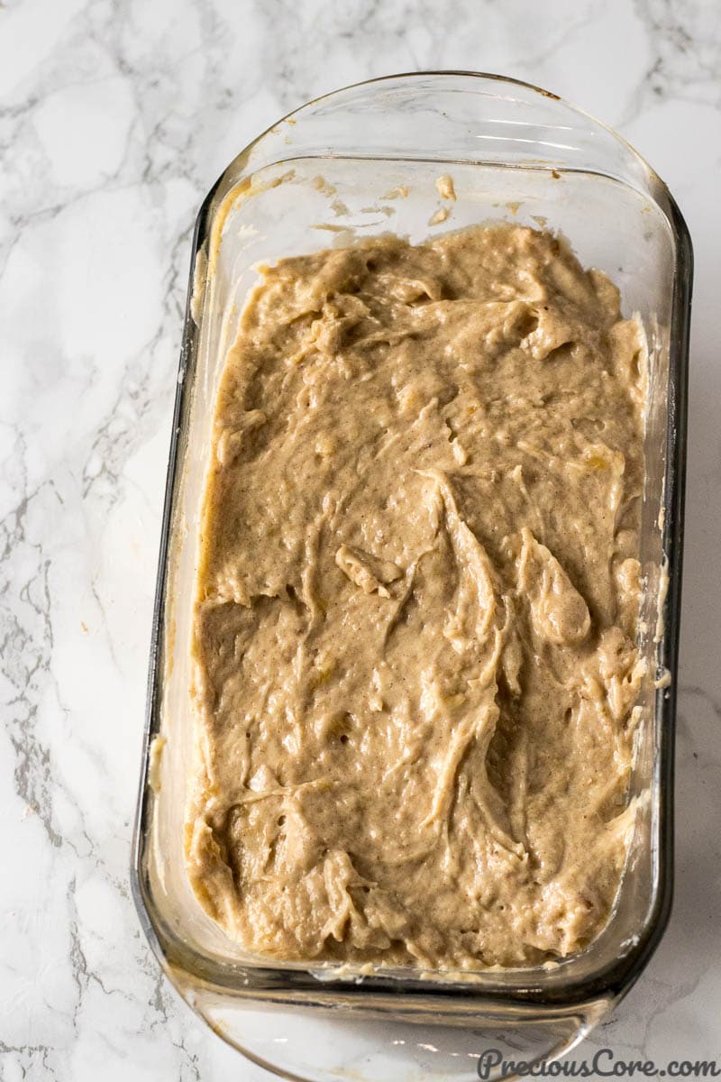 Loaf Pan for Easy Moist Banana Bread Recipe