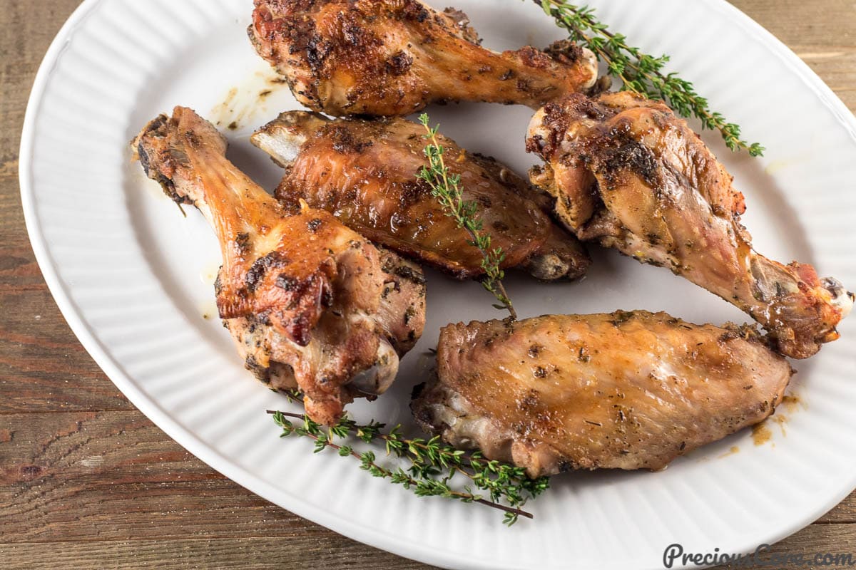 Baked Turkey Wings | Precious Core