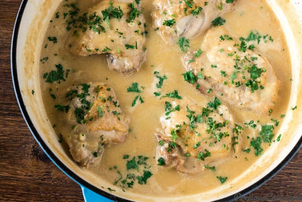 Receita de frango ao molho branco