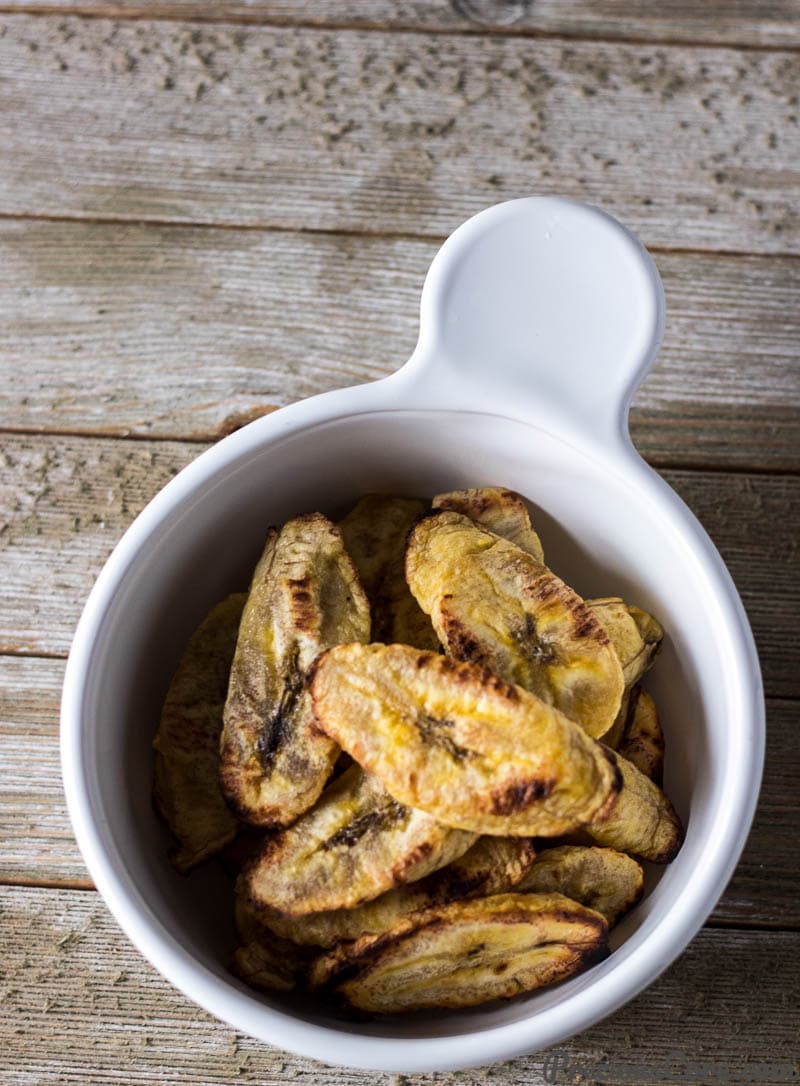 Baked Plantains in a bowl