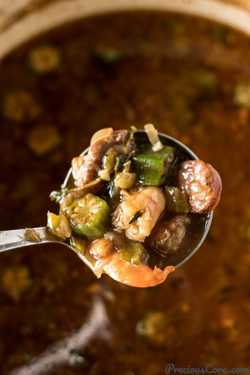 Gumbo with okra