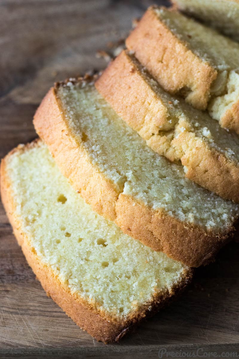 Lemon Pound Cake Slices