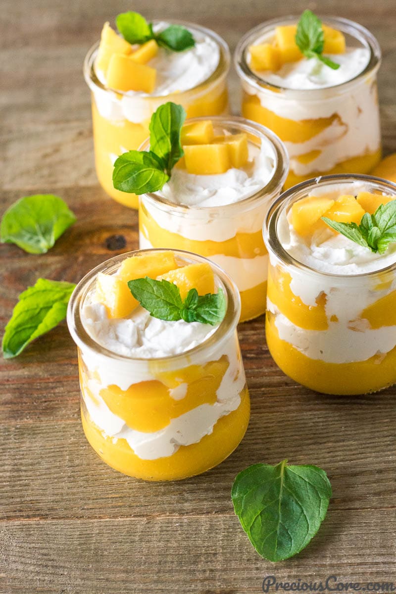 Cups of Mango Cream