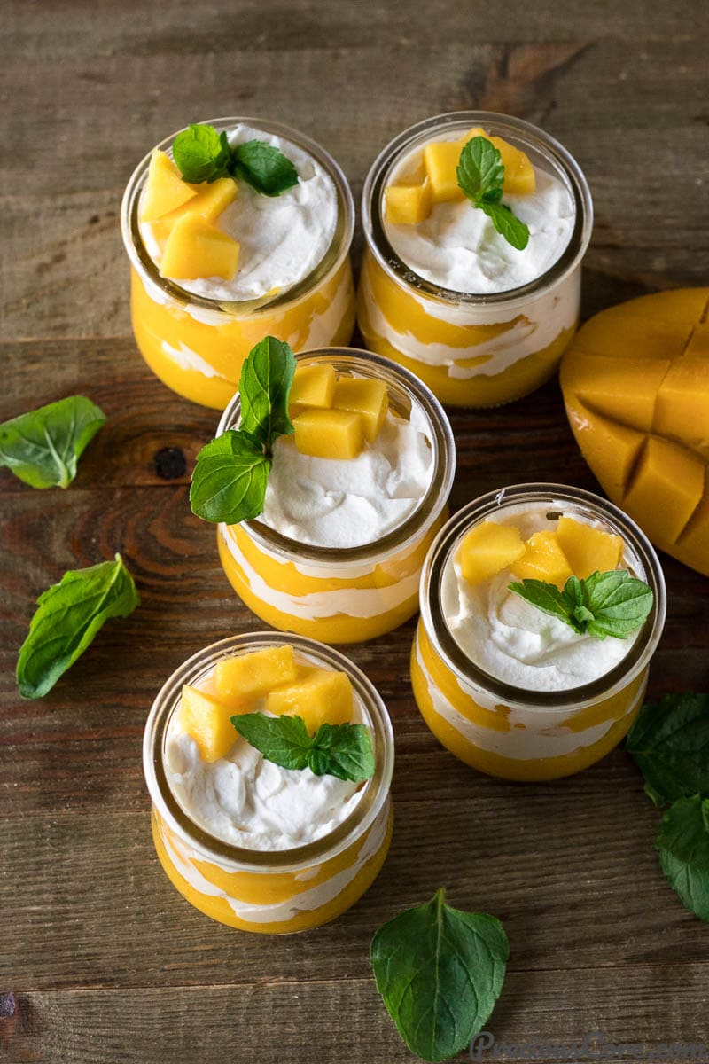 Cups of Mango Cream