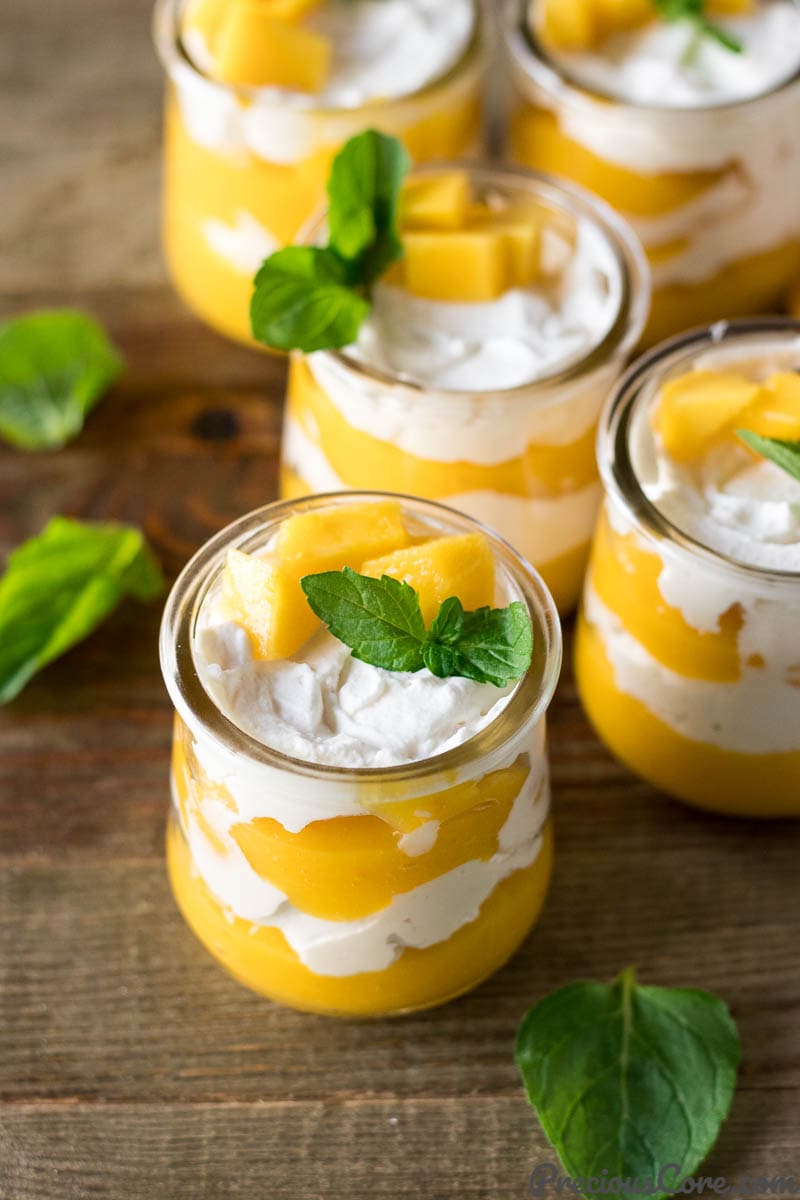 Garnished Mango Cream