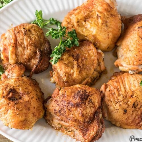 Crispy Baked Chicken Thighs | Precious Core