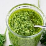 Green seasoning in jar