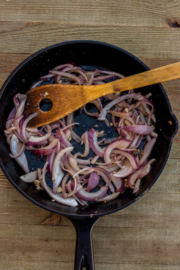 Sauteed onions and garlic