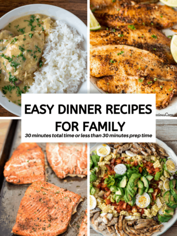 4 pictures of easy dinner recipes