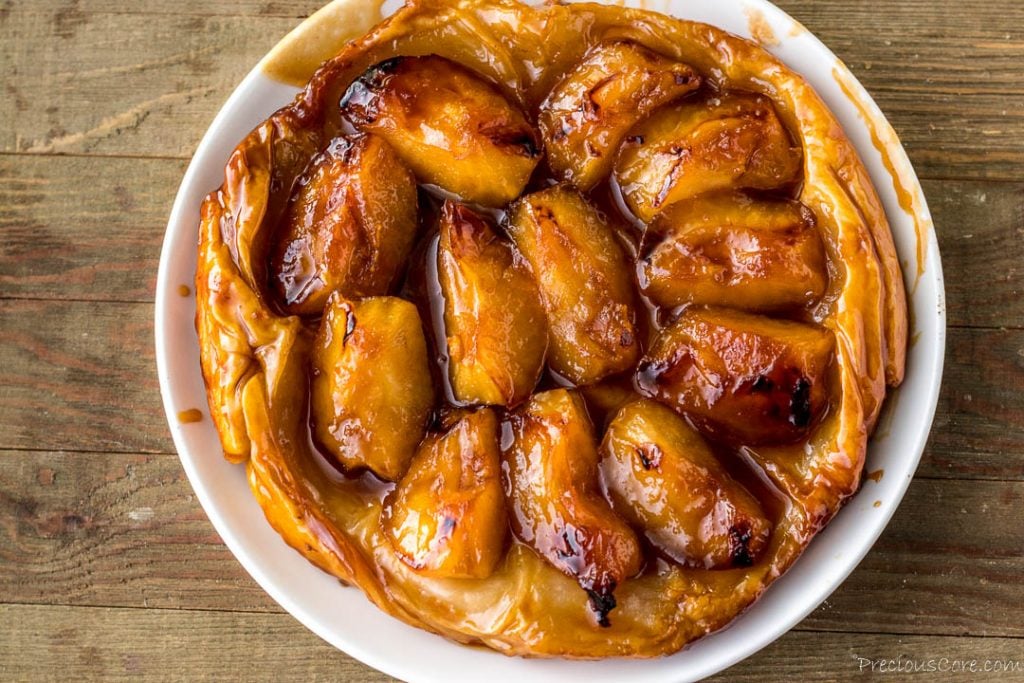 Tarte Tatin on a plate