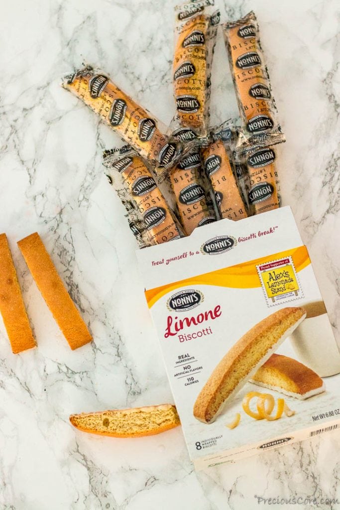 Nonni's Biscotti portion packs