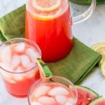 Watermelon Lemonade in glasses