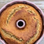 Freshly baked Banana Bread in Bundt Pan.