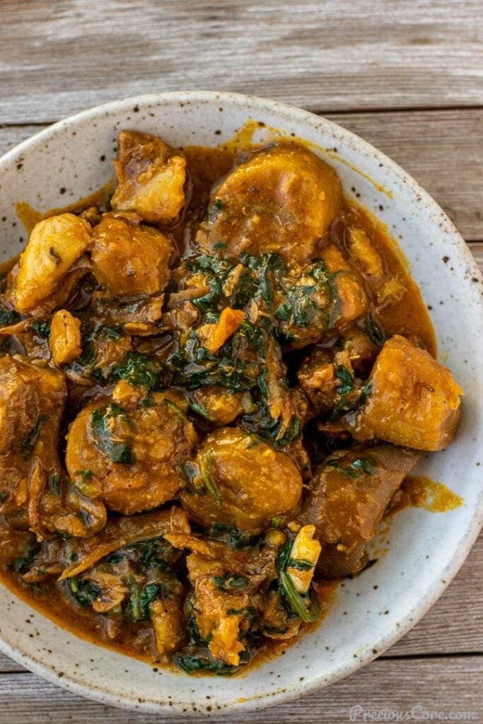 Sese plantain in a bowl