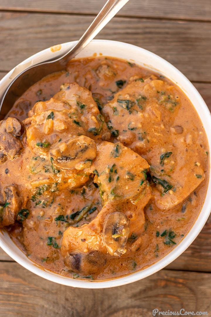 Bowl of African Chicken Peanut Stew.