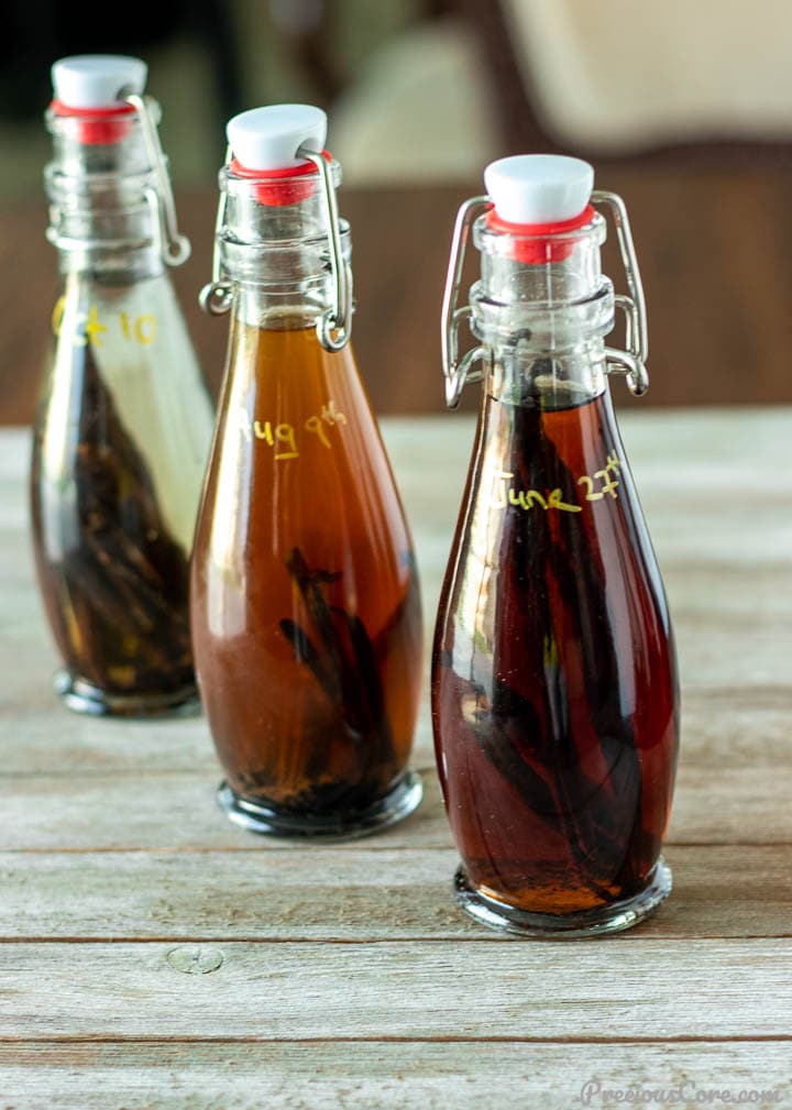 3 bottles of vanilla extract