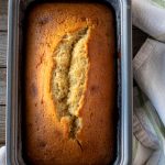 Baked bolo de libra baunilha em pão de forma