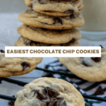 Collage of two Chocolate Chip Cookies Pictures For Pinterest.