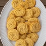 Danish Butter Cookies on a serving platter