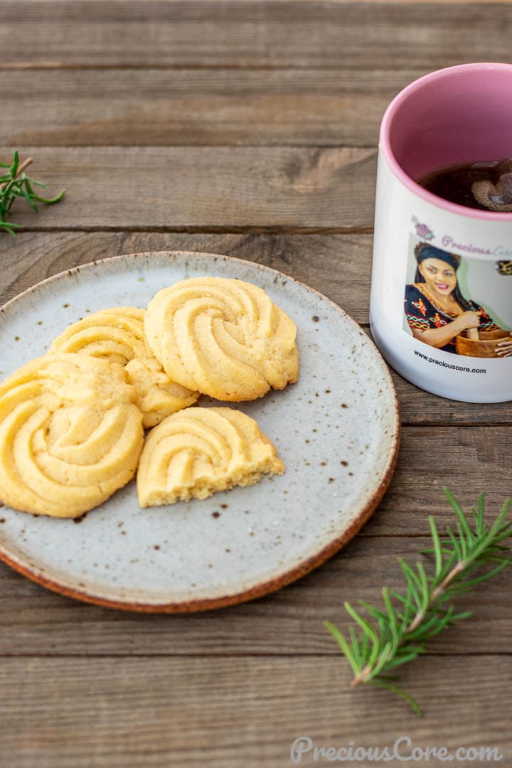 Butter Cookies served with tea