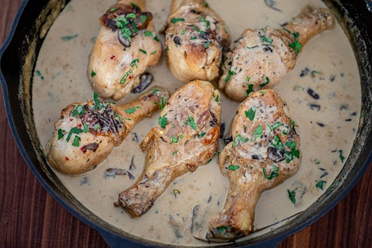 Chicken Drumsticks In Creamy Sauce Easy Dinner Precious Core
