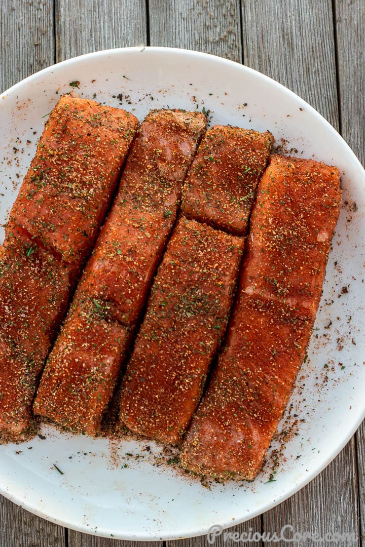 Seasoned Salmon fillets