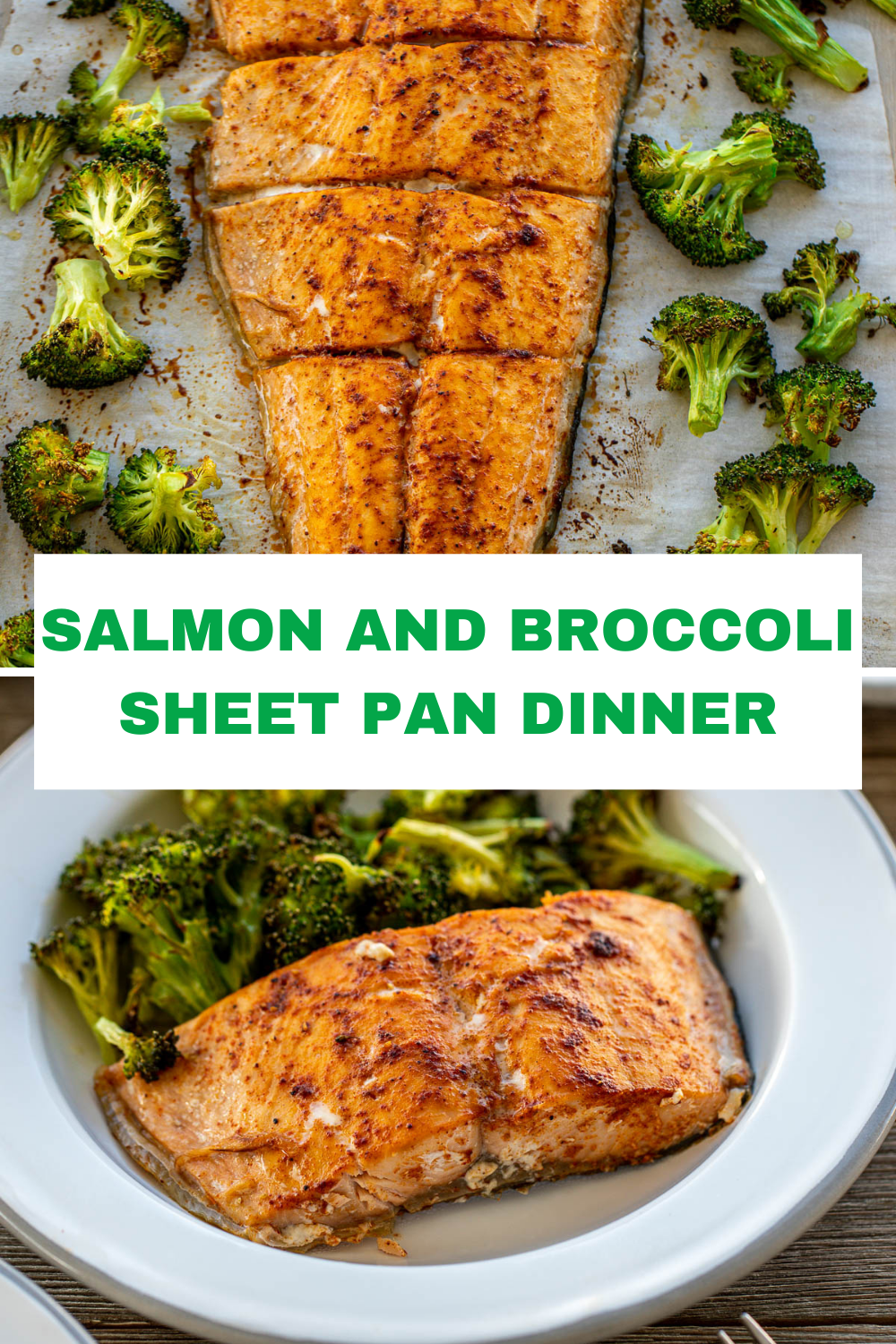 Sheet Pan Salmon and Broccoli | Precious Core