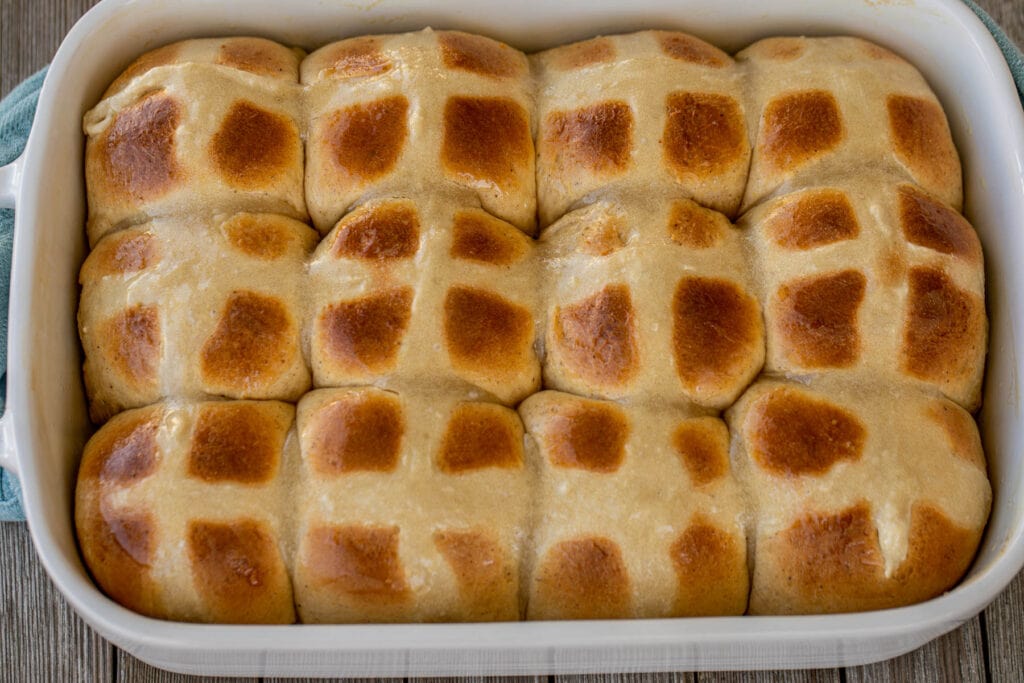landscape picture of favorite hot cross buns