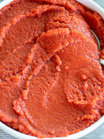 Homemade Tomato Paste in a bowl