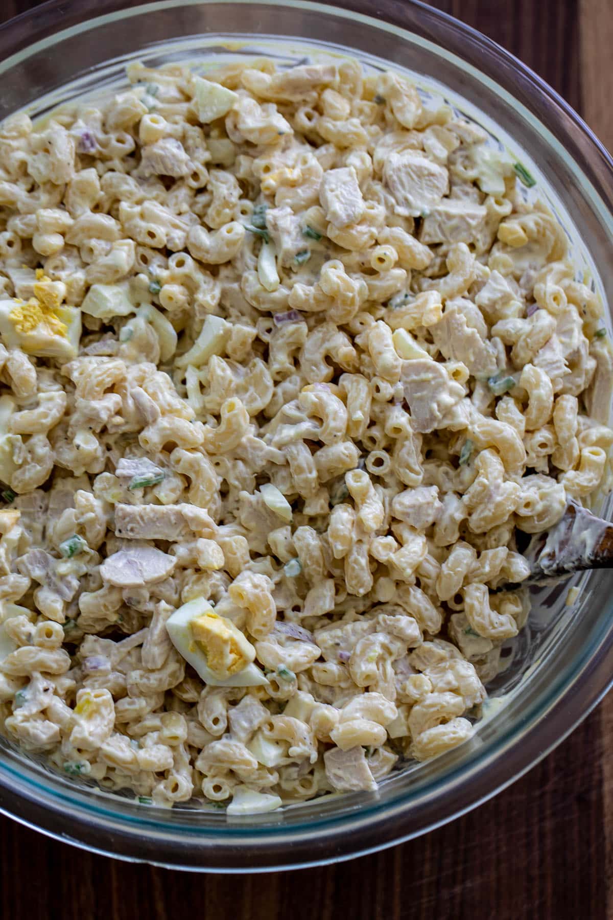 Mixed creamy macaroni salad