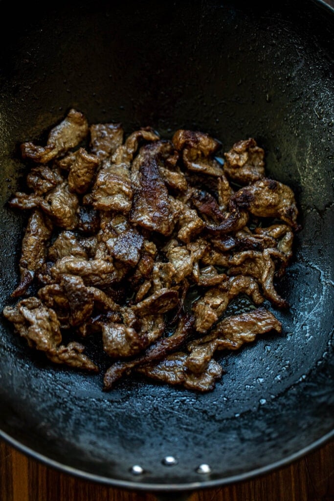 Seared Beef in Wok