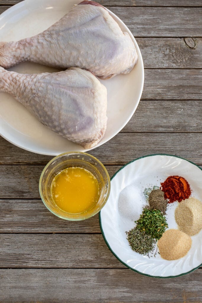 Ingredients for Baked Turkey Drumsticks