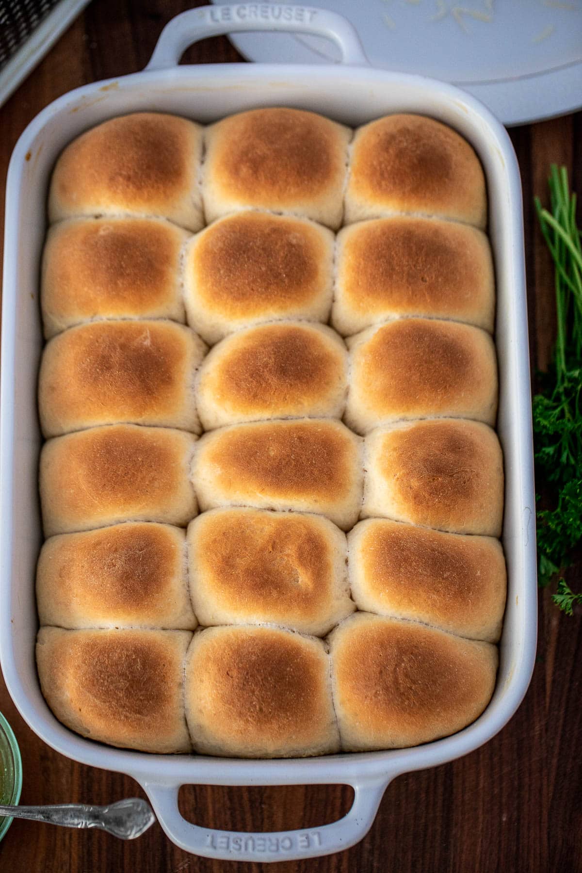Baked Rolls in bowl