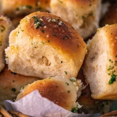 Rolls in a basket.