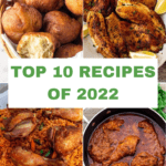 Pinterest image of top 2022 recipes.