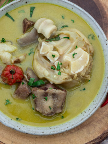 Square image of Cameroonian Pepper Soup.