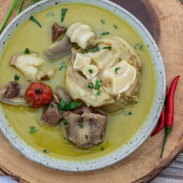 Square image of Cameroonian Pepper Soup.