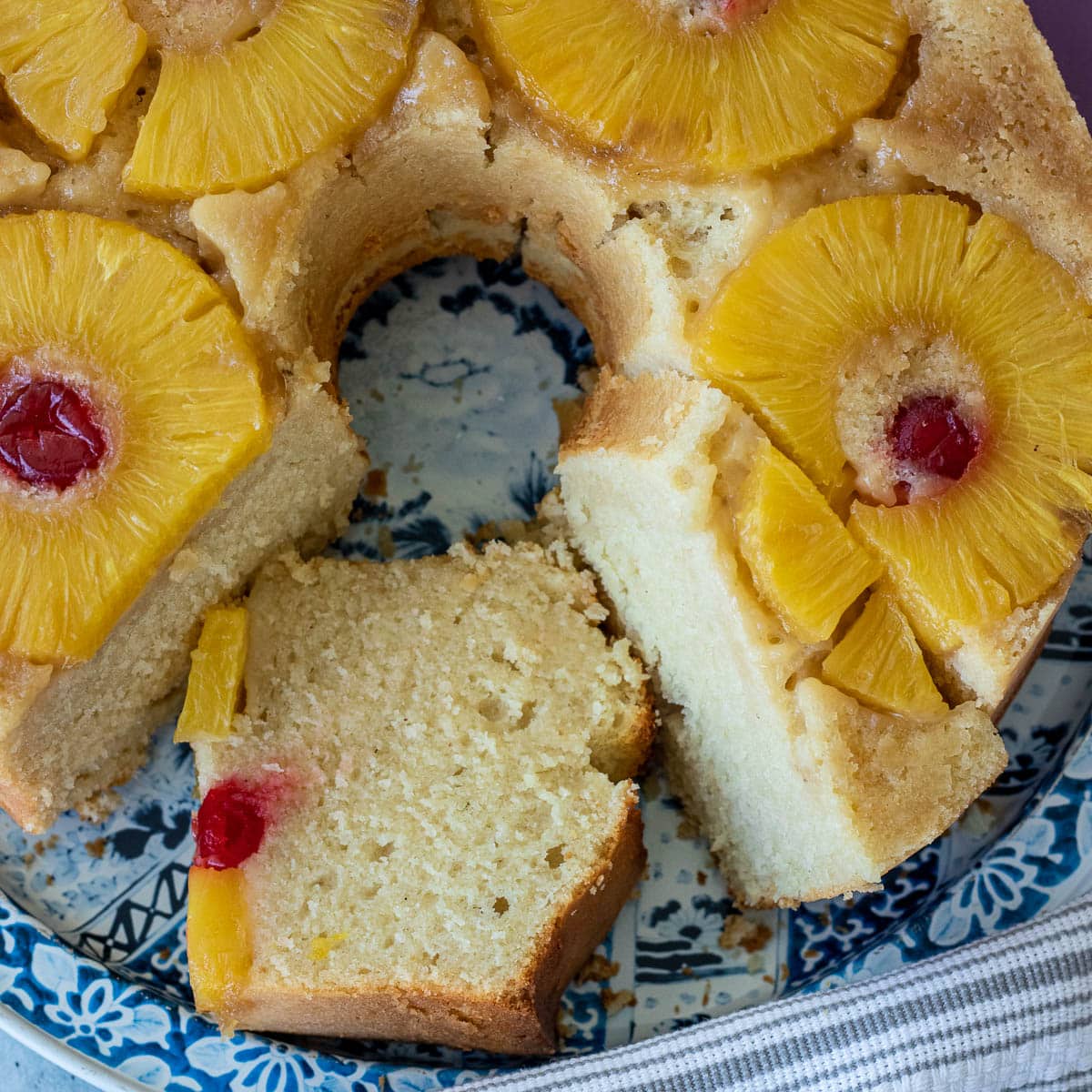 Pineapple Upside Down Pound Cake