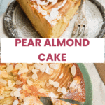 Sliced Pear Almond Cake
