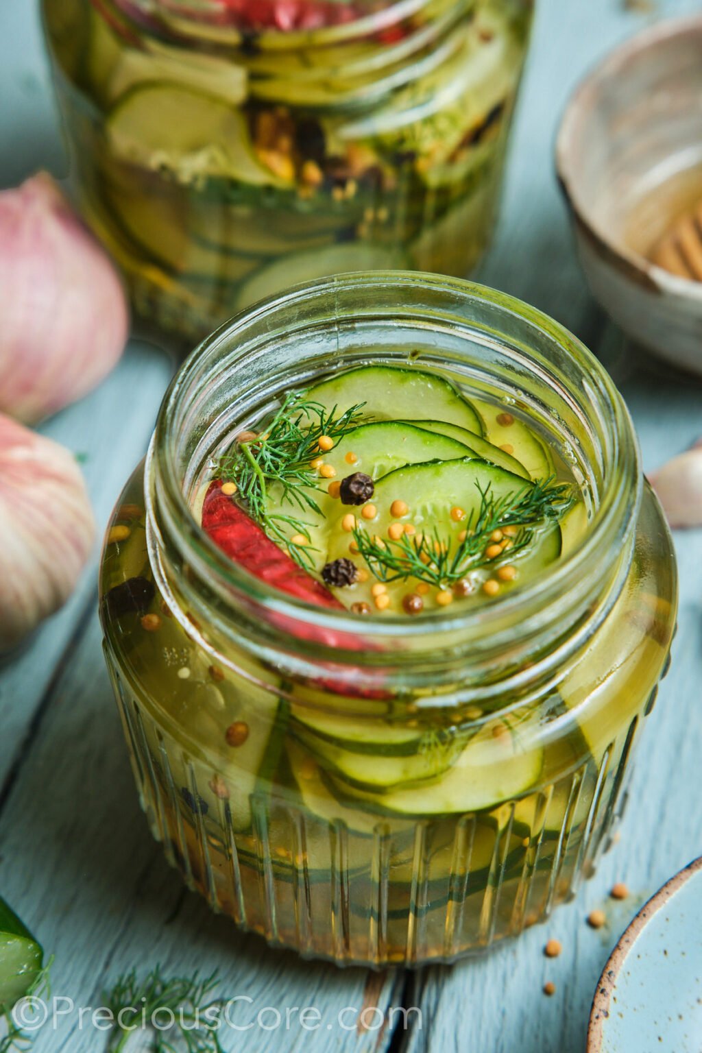 Quick Pickled Cucumbers Precious Core