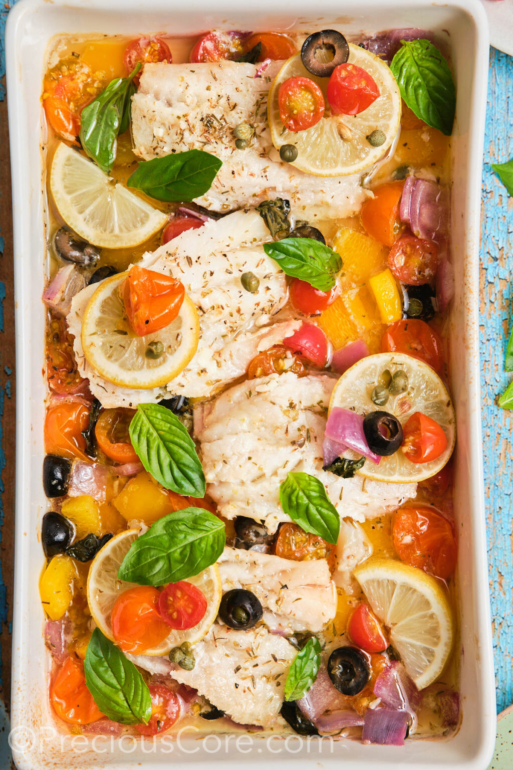 Mediterranean Baked Fish | Precious Core