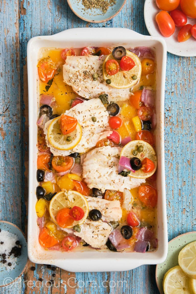Mediterranean Baked Fish | Precious Core